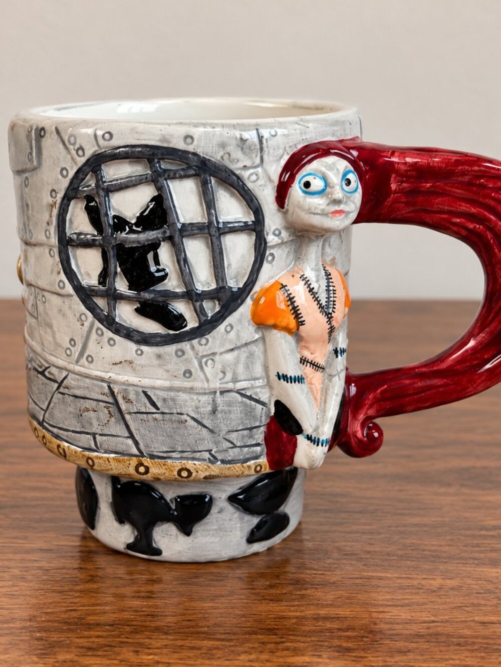 Vintage Nightmare Before Christmas Sally Dr Finkelstein 3D Ceramic Mug